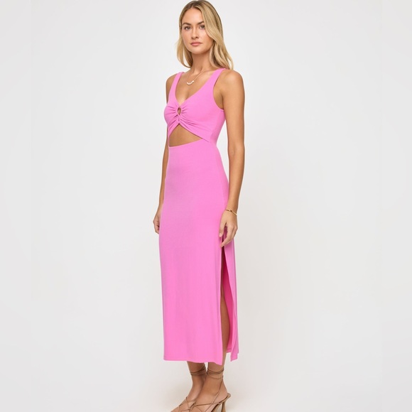 L SPACE Camille Dress Midi pinkish purple - medium - Picture 2 of 8